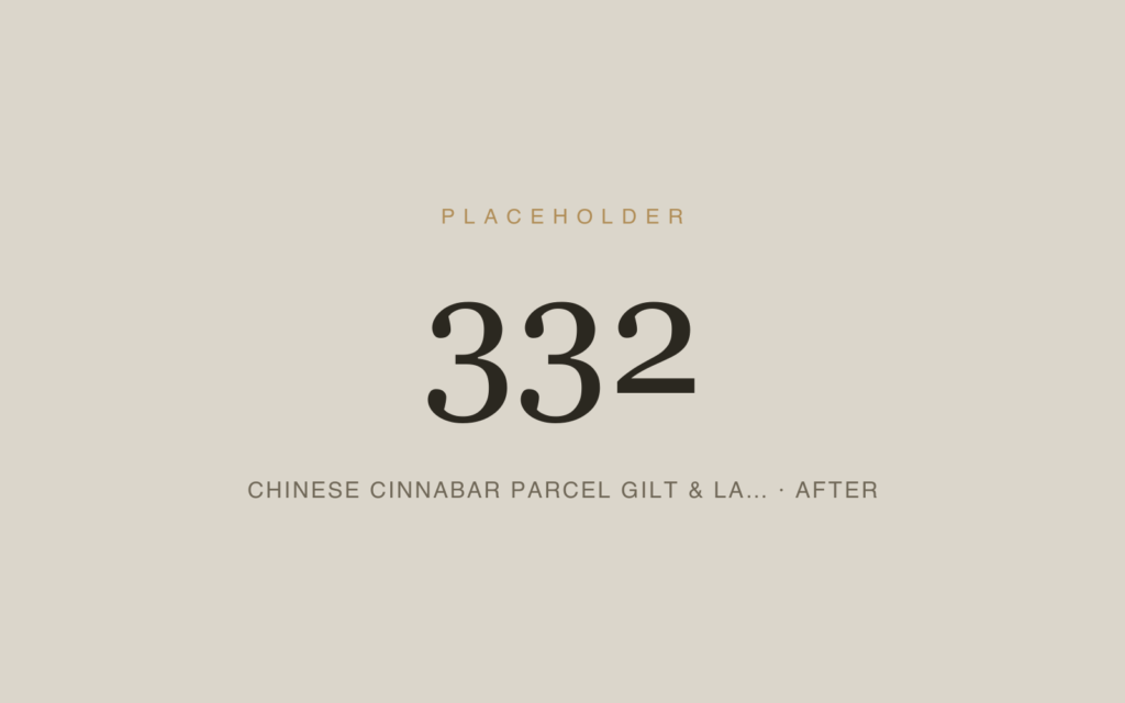 Chinese Cinnabar Parcel Gilt & Lacquered Desk — Conservation — After