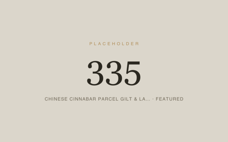 Placeholder 335 — Chinese Cinnabar Parcel Gilt & La… · Featured