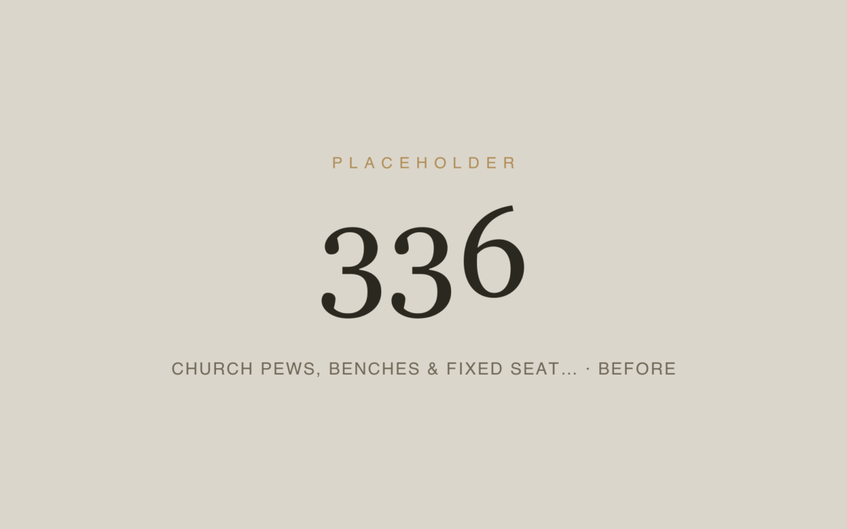 Church Pews, Benches & Fixed Seating