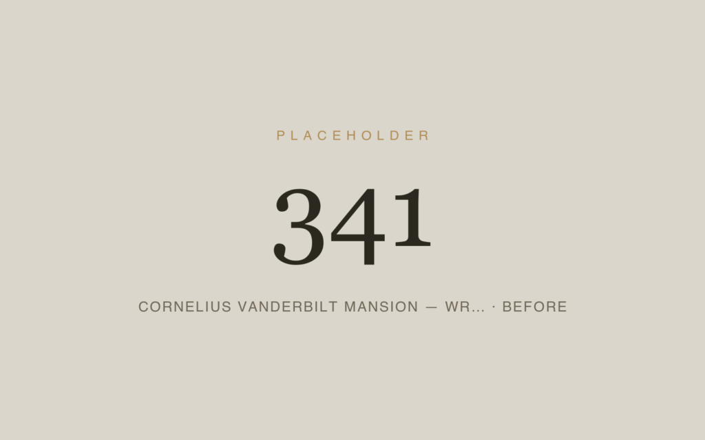 Cornelius Vanderbilt Mansion — Wrought Iron Railings Restoration — Before