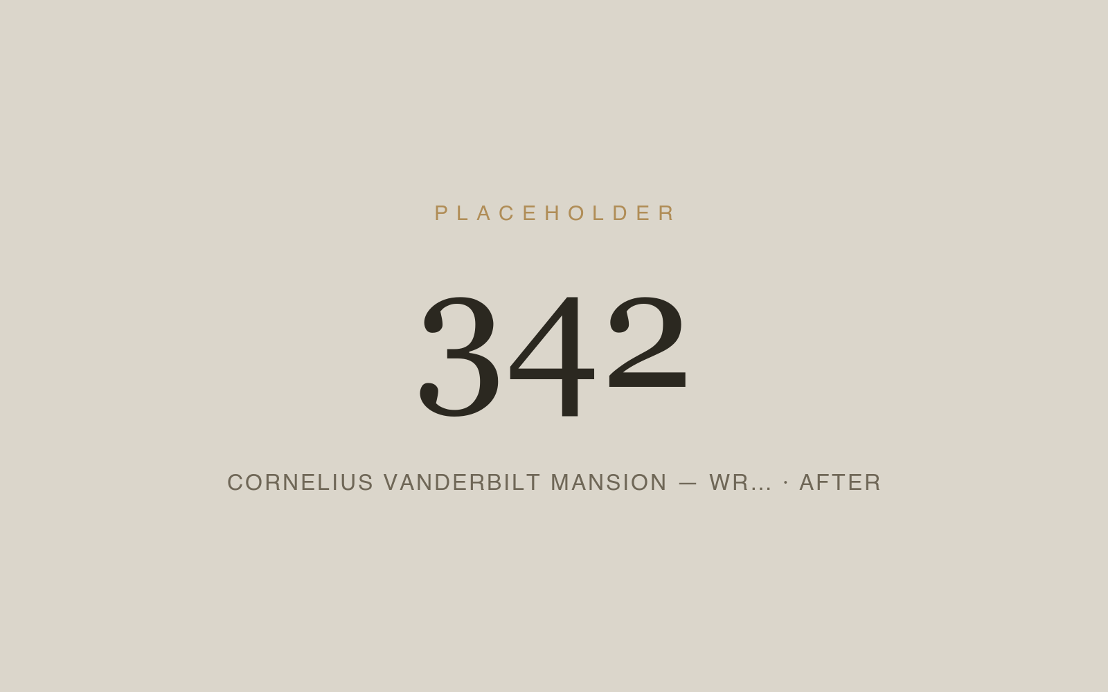 Cornelius Vanderbilt Mansion — Wrought Iron Railings Restoration