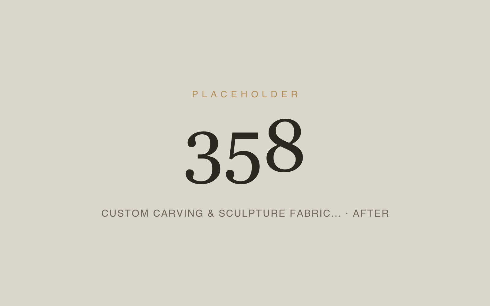 Custom Carving & Sculpture Fabrication