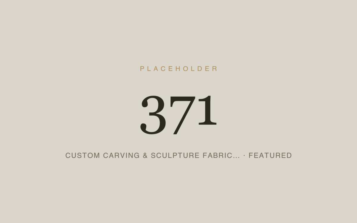 Custom Carving & Sculpture Fabrication