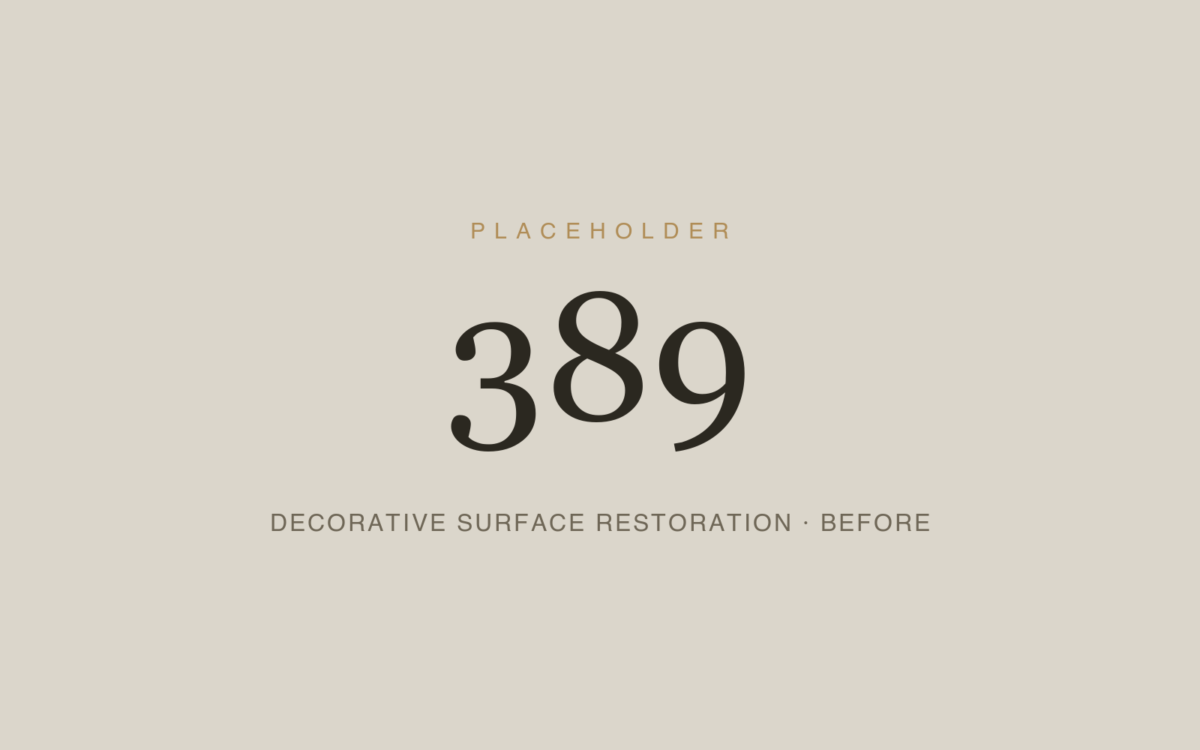 Decorative Surface Restoration