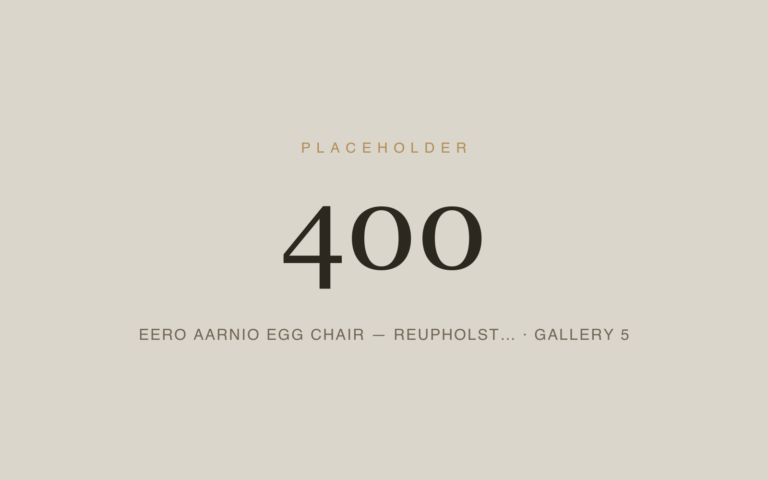 Placeholder 400 — Eero Aarnio Egg Chair — Reupholst… · Gallery 5