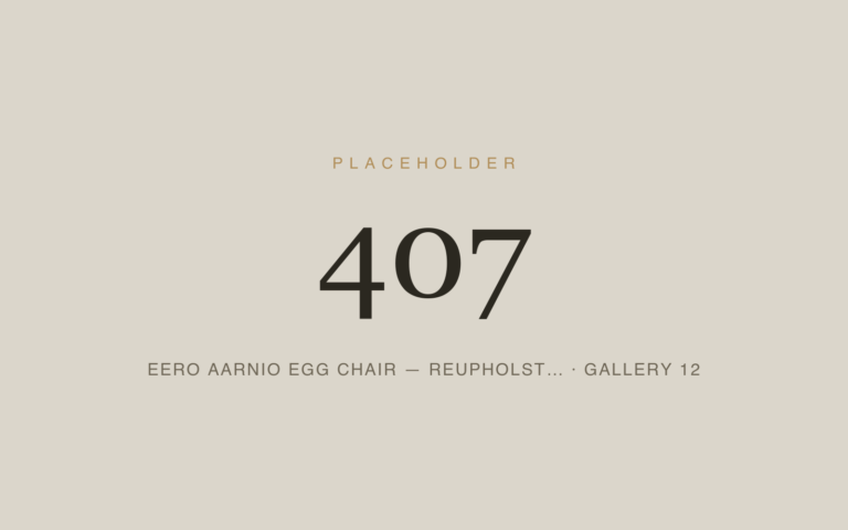 Placeholder 407 — Eero Aarnio Egg Chair — Reupholst… · Gallery 12