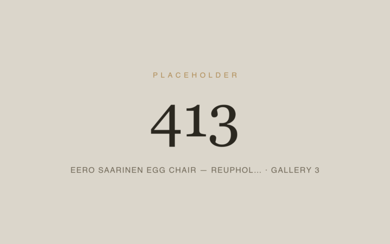 Placeholder 413 — Eero Saarinen Egg Chair — Reuphol… · Gallery 3