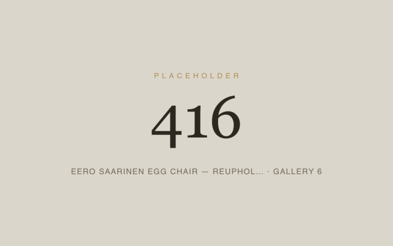 Placeholder 416 — Eero Saarinen Egg Chair — Reuphol… · Gallery 6