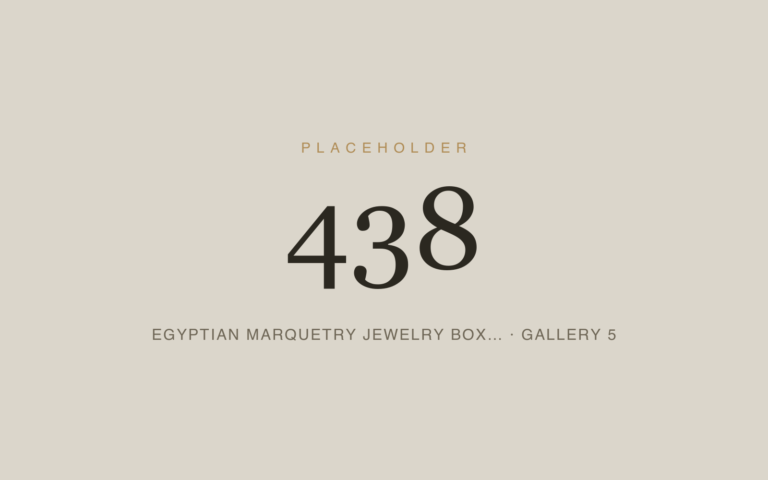 Placeholder 438 — Egyptian Marquetry Jewelry Box… · Gallery 5