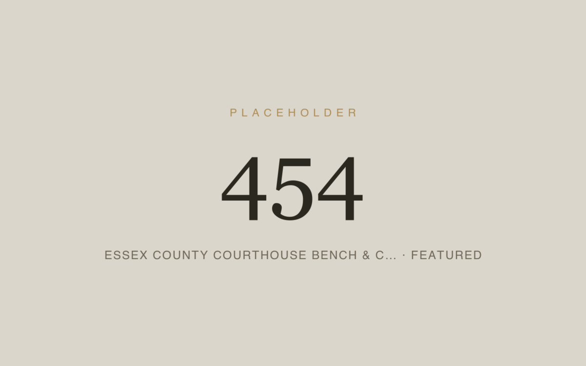 Essex County Courthouse Bench & Courtroom Restoration