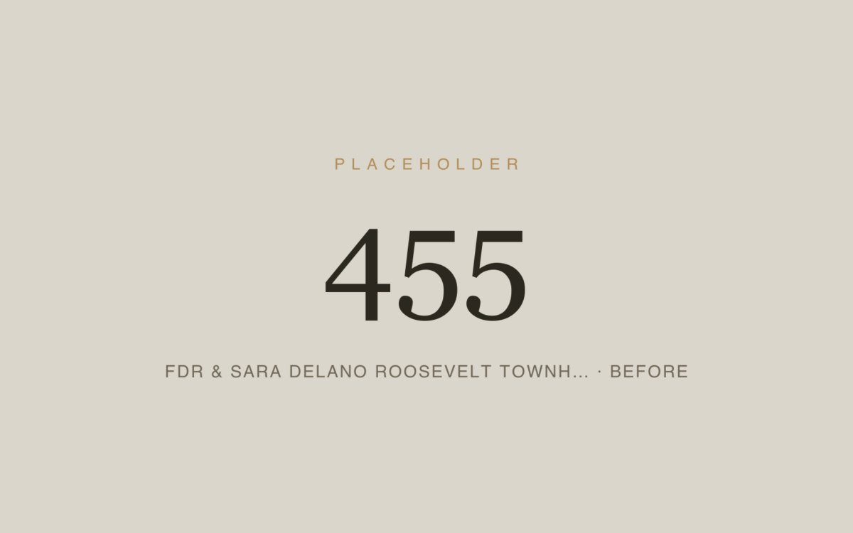 FDR & Sara Delano Roosevelt Townhouse — Architectural Woodwork