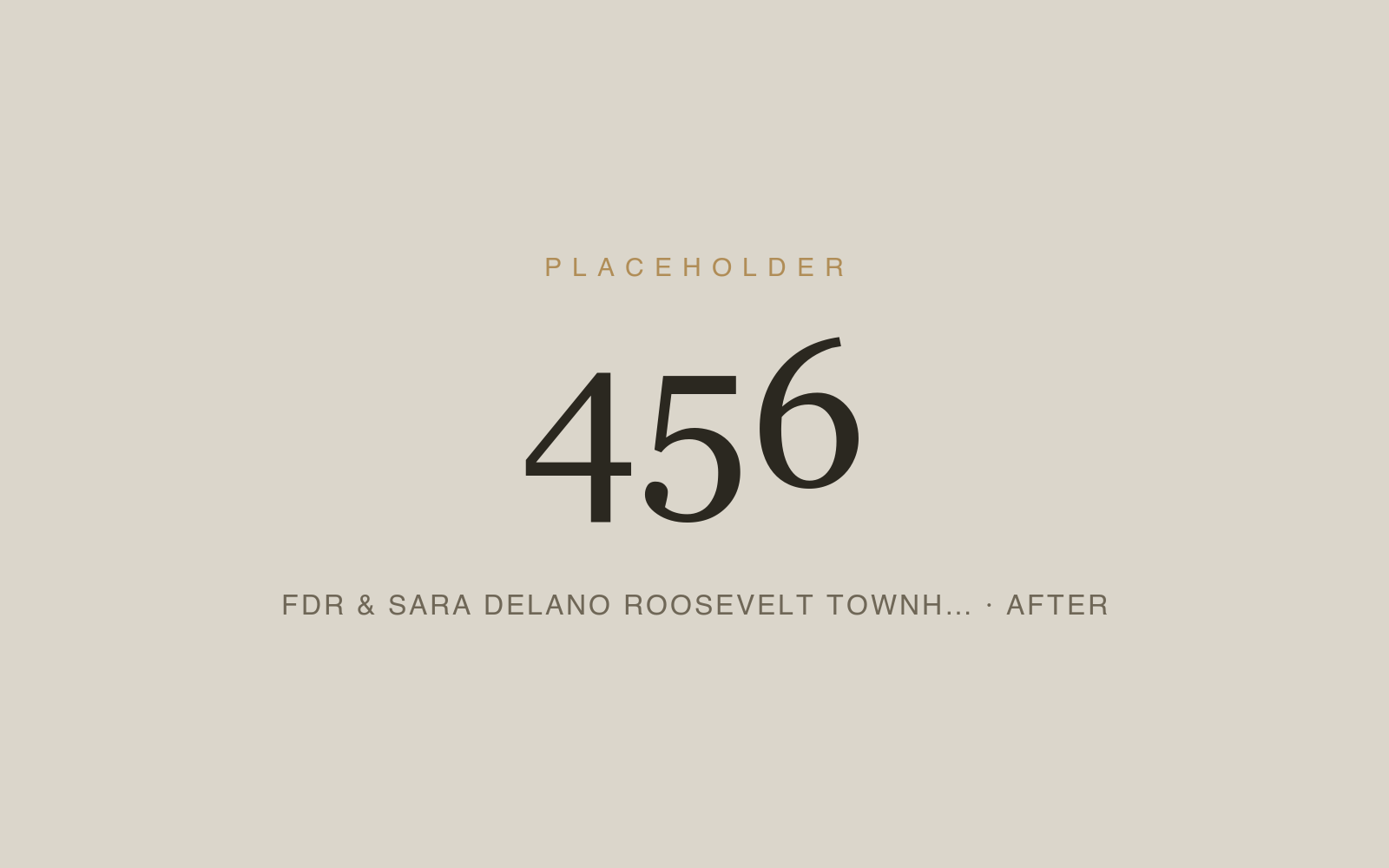 FDR & Sara Delano Roosevelt Townhouse — Architectural Woodwork