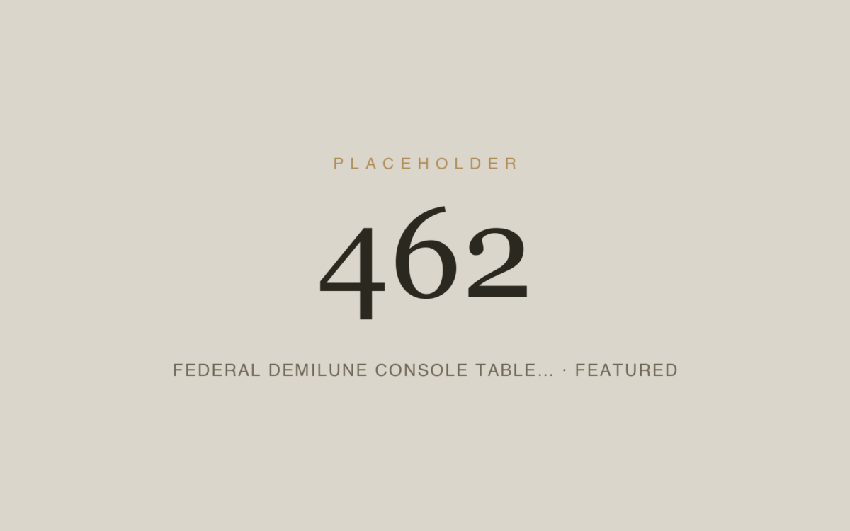 Federal Demilune Console Table — French Polish