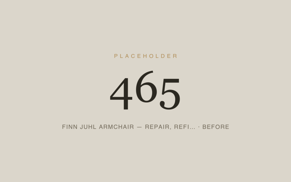 Finn Juhl Armchair — Repair, Refinishing & Reupholstery — Before