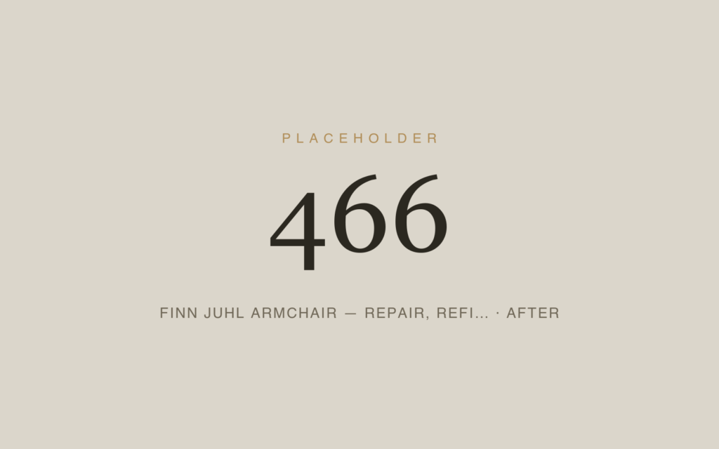 Finn Juhl Armchair — Repair, Refinishing & Reupholstery — After