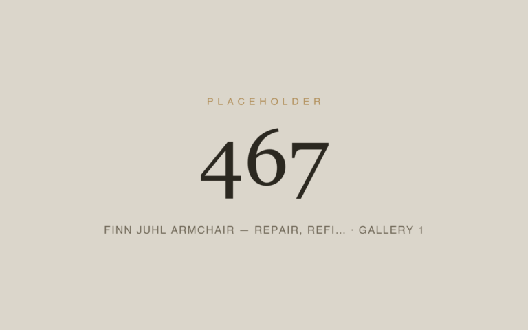Placeholder 467 — Finn Juhl Armchair — Repair, Refi… · Gallery 1