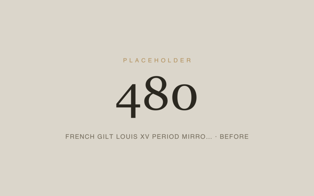 French Gilt Louis XV Period Mirror — Restoration & Gilding — Before