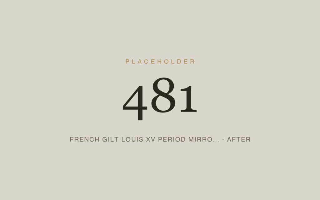 French Gilt Louis XV Period Mirror — Restoration & Gilding — After