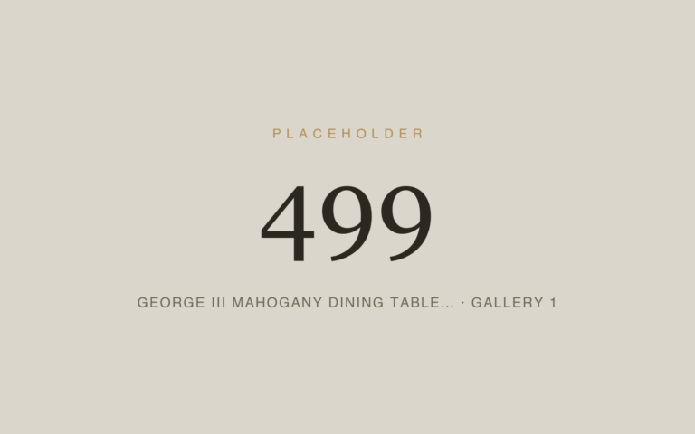 Placeholder 499 — George Iii Mahogany Dining Table… · Gallery 1