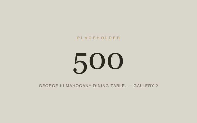 Placeholder 500 — George Iii Mahogany Dining Table… · Gallery 2