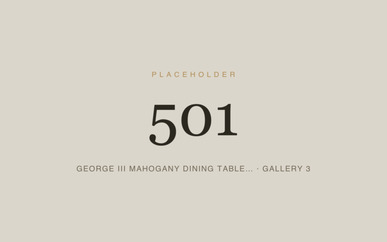 Placeholder 501 — George Iii Mahogany Dining Table… · Gallery 3