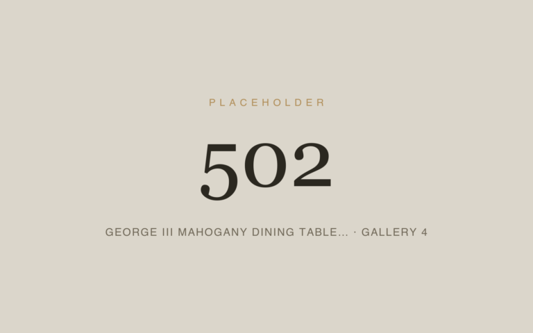 Placeholder 502 — George Iii Mahogany Dining Table… · Gallery 4
