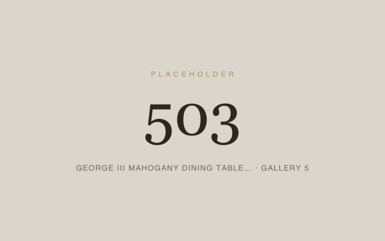Placeholder 503 — George Iii Mahogany Dining Table… · Gallery 5