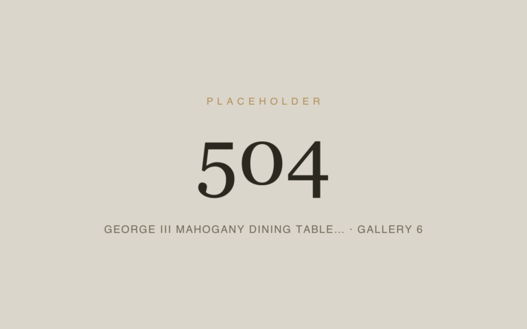 Placeholder 504 — George Iii Mahogany Dining Table… · Gallery 6