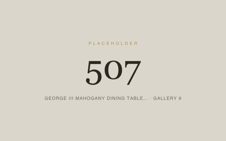 Placeholder 507 — George Iii Mahogany Dining Table… · Gallery 9
