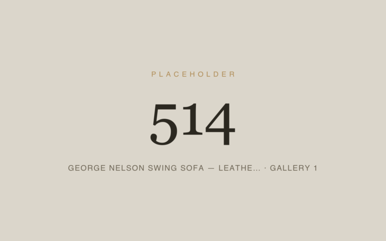 Placeholder 514 — George Nelson Swing Sofa — Leathe… · Gallery 1