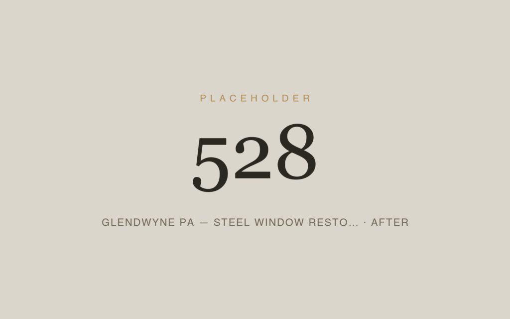 Glendwyne PA — Steel Window Restoration — After
