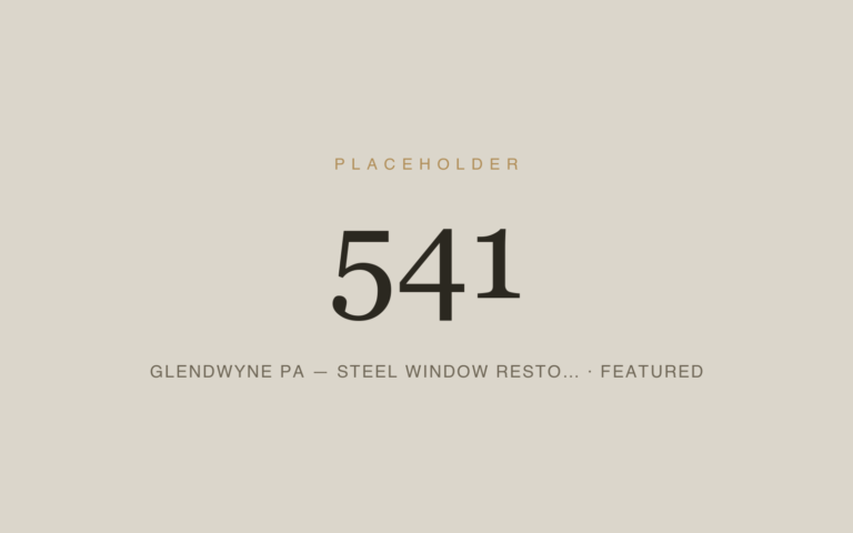 Placeholder 541 — Glendwyne Pa — Steel Window Resto… · Featured