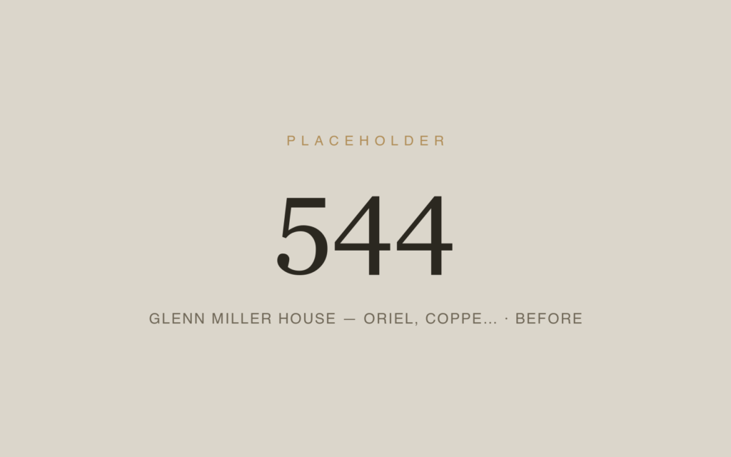 Glenn Miller House — Oriel, Copper Cladding & Steel Railing Restoration — Before