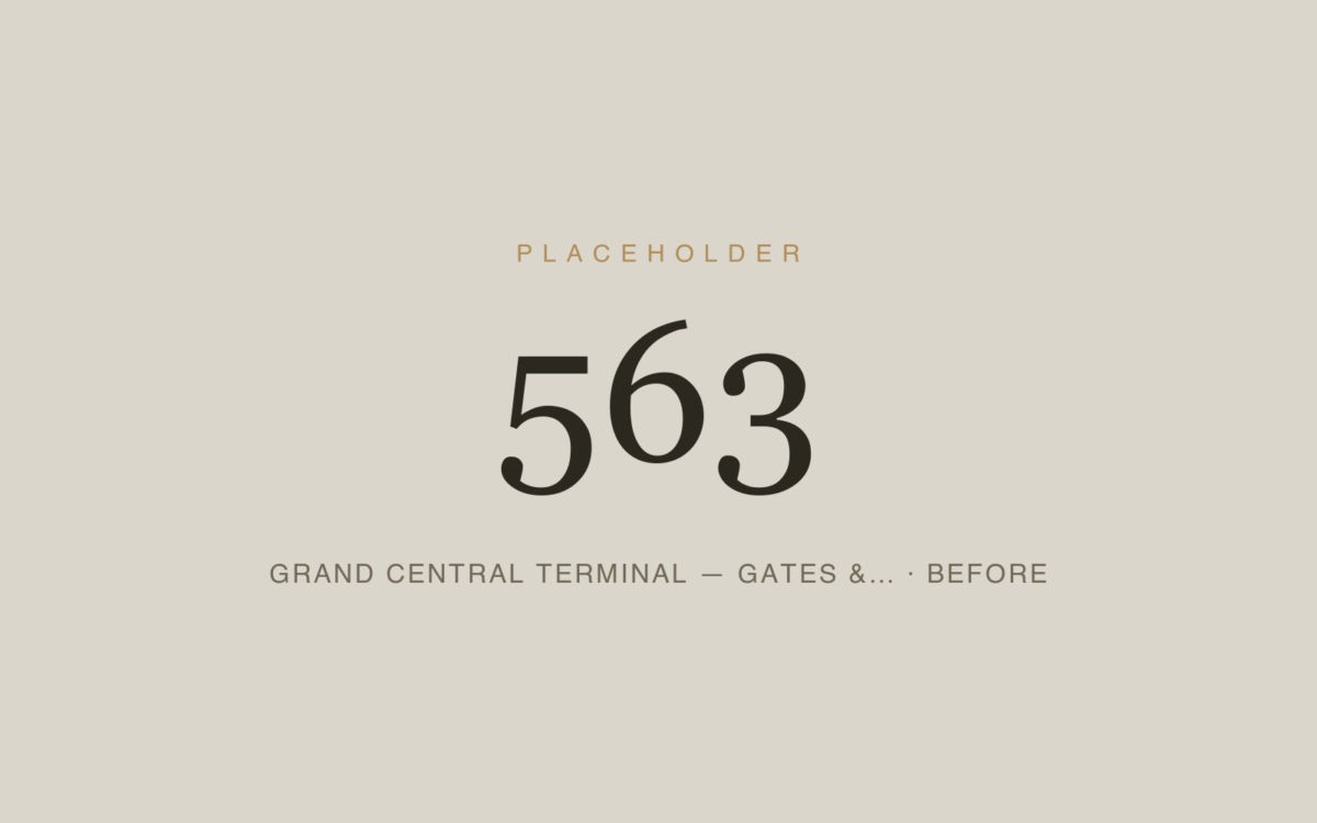 Grand Central Terminal — Gates & Destination Sign Cabinets