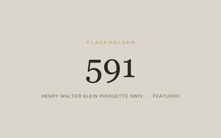 Placeholder 591 — Henry Walter Klein Pirouette Swiv… · Featured