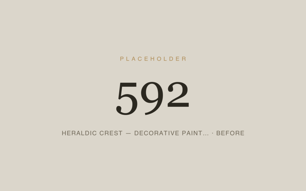 Heraldic Crest — Decorative Painting & Gilding