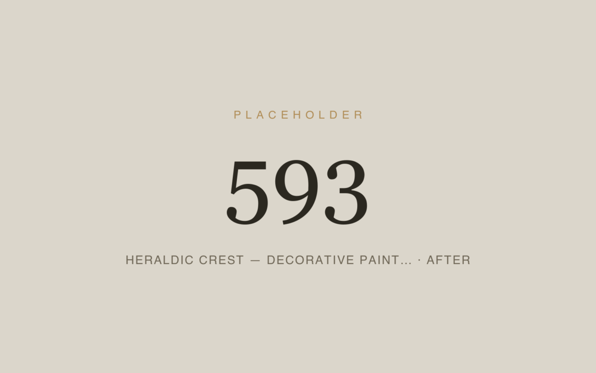 Heraldic Crest — Decorative Painting & Gilding