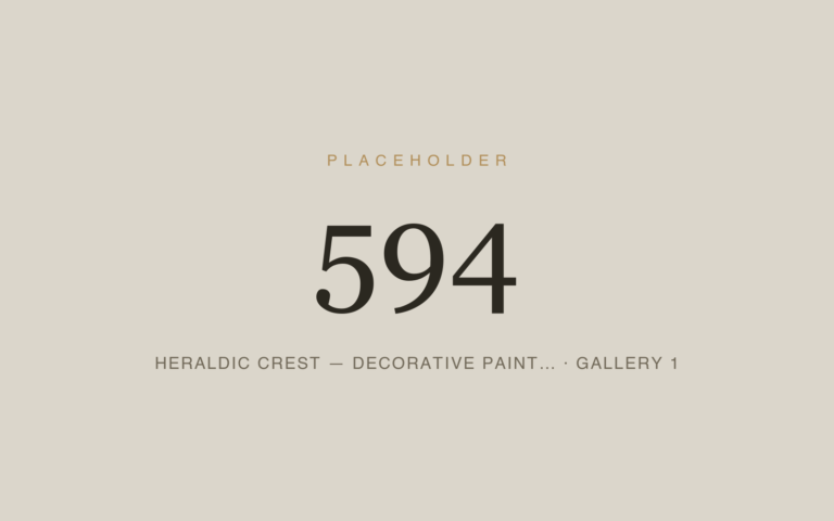 Placeholder 594 — Heraldic Crest — Decorative Paint… · Gallery 1