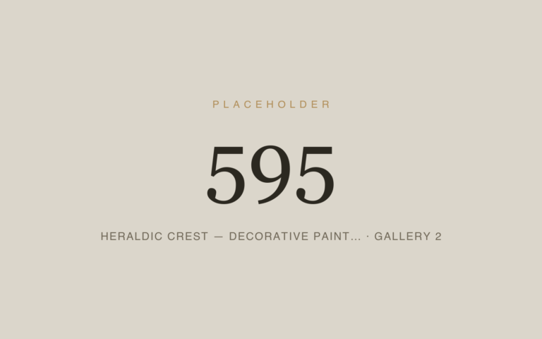 Placeholder 595 — Heraldic Crest — Decorative Paint… · Gallery 2