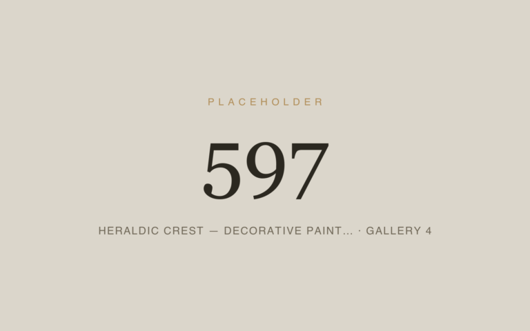 Placeholder 597 — Heraldic Crest — Decorative Paint… · Gallery 4