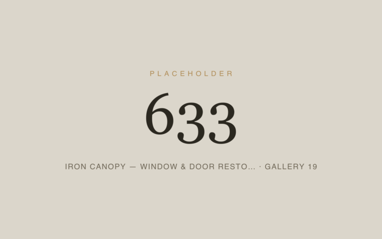Placeholder 633 — Iron Canopy — Window & Door Resto… · Gallery 19