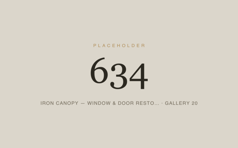 Placeholder 634 — Iron Canopy — Window & Door Resto… · Gallery 20