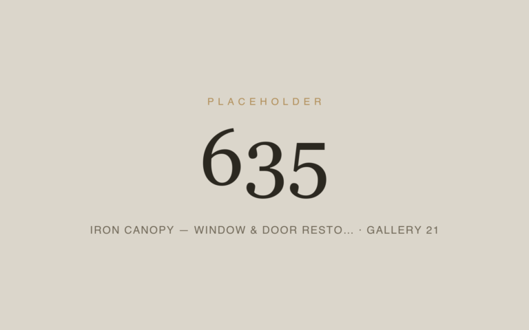 Placeholder 635 — Iron Canopy — Window & Door Resto… · Gallery 21
