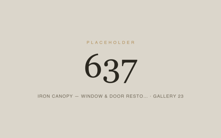 Placeholder 637 — Iron Canopy — Window & Door Resto… · Gallery 23