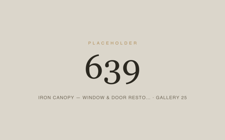 Placeholder 639 — Iron Canopy — Window & Door Resto… · Gallery 25