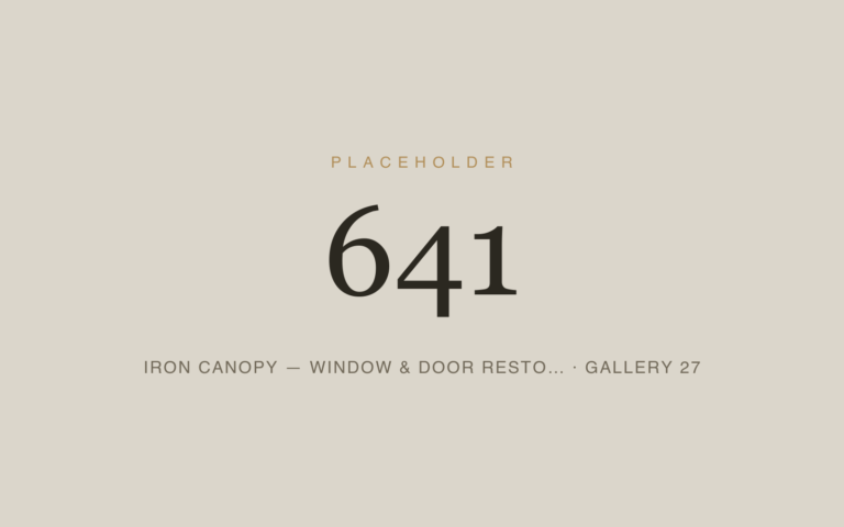 Placeholder 641 — Iron Canopy — Window & Door Resto… · Gallery 27