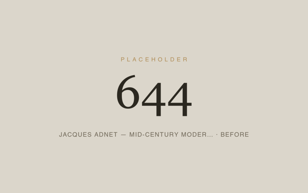 Jacques Adnet — Mid-Century Modern Furniture Restoration — Before