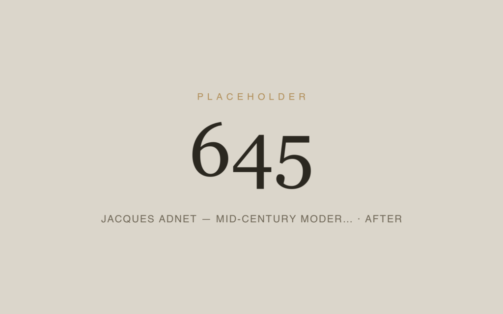Jacques Adnet — Mid-Century Modern Furniture Restoration — After