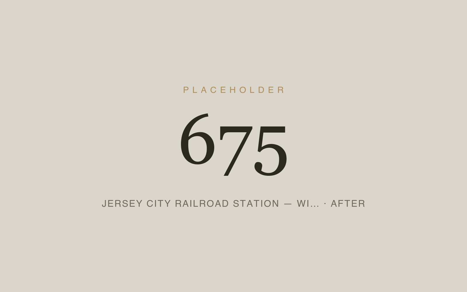 Jersey City Railroad Station — Window & Door Fabrication