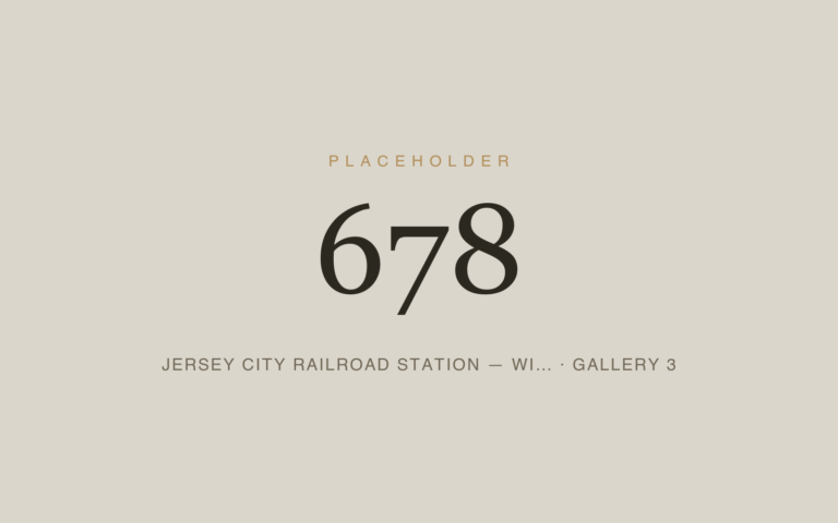 Placeholder 678 — Jersey City Railroad Station — Wi… · Gallery 3